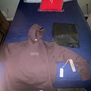 Essentials Plum Relaxed Hoodie